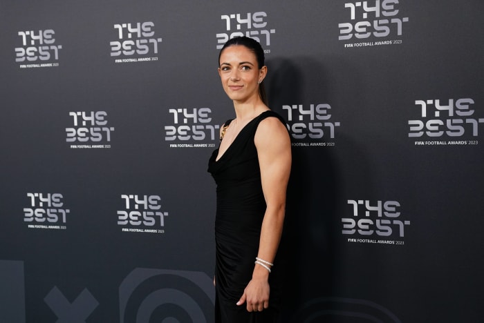 Aitana Bonmati pictured at The Best FIFA Football Awards ceremony in London in January 2024 where she was named The Best FIFA Women's Player for 2023